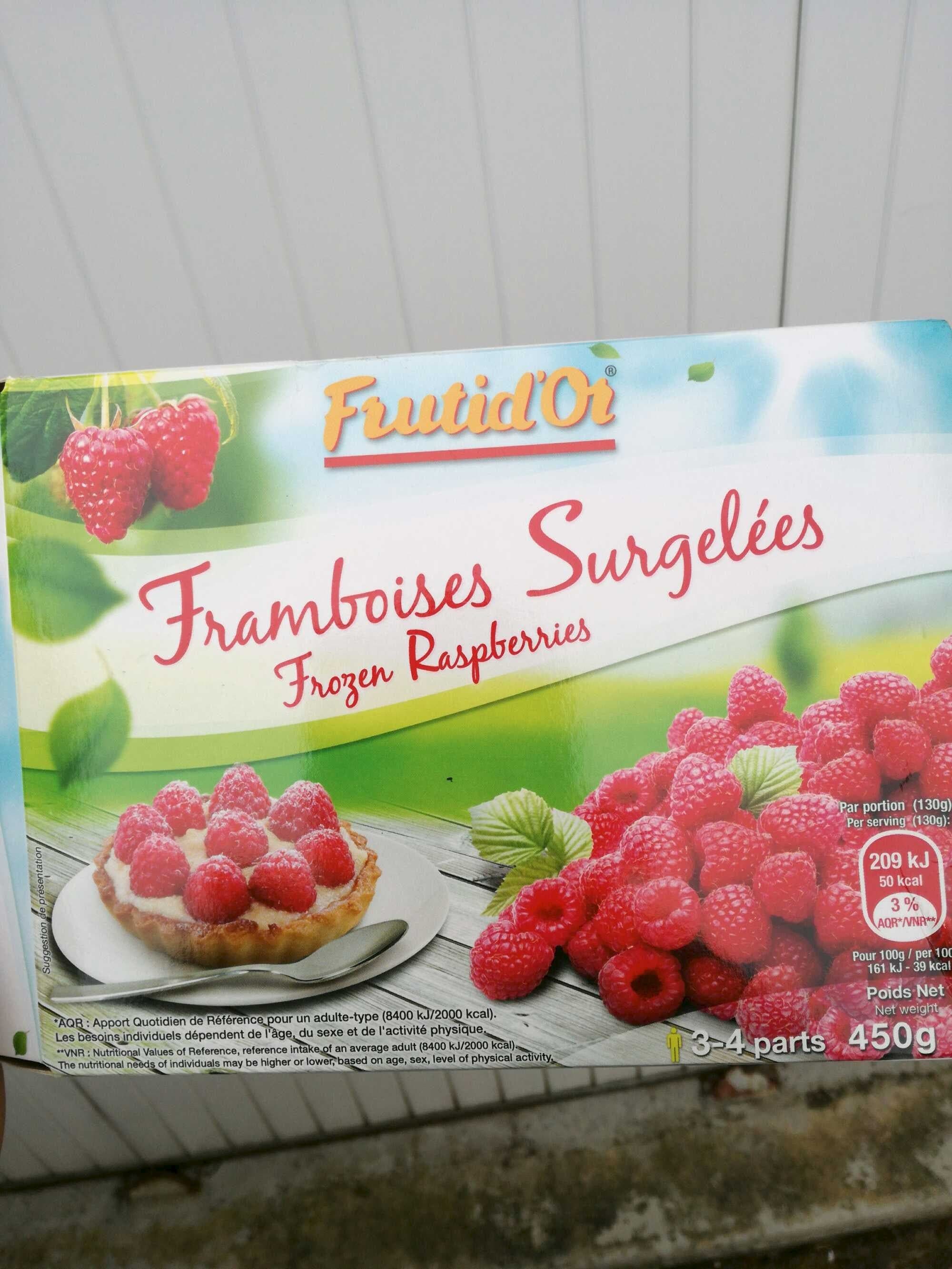 Frutid'or Framboises surgelées packshot