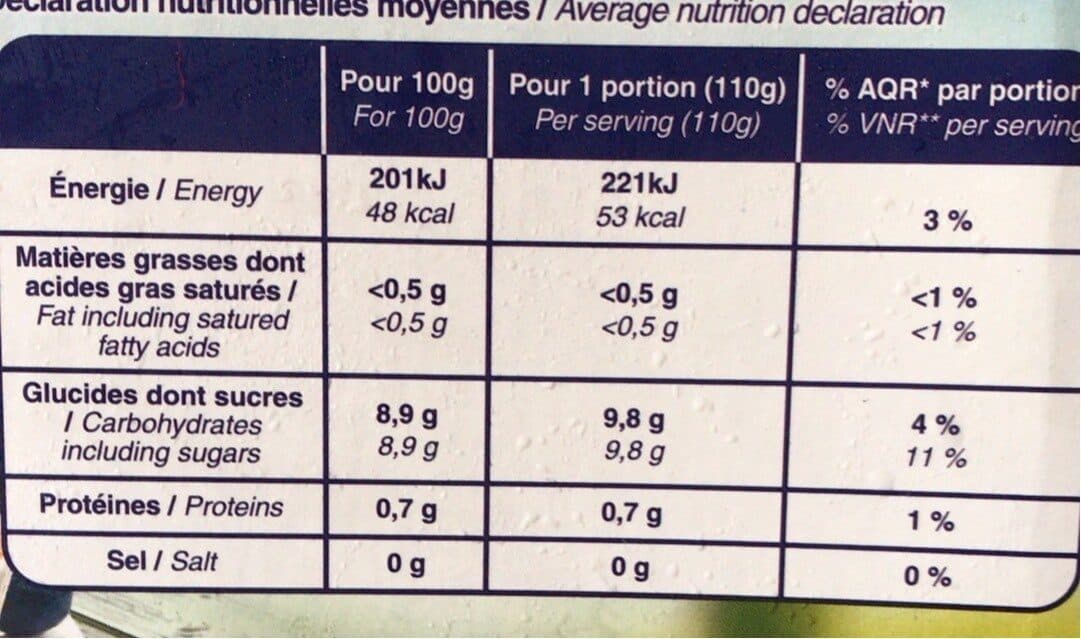 Open Food Facts Myrtilles Sauvages Frutid'or, packshot