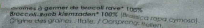 Germline GRAINES DE BROCOLI RAVE BIO packshot