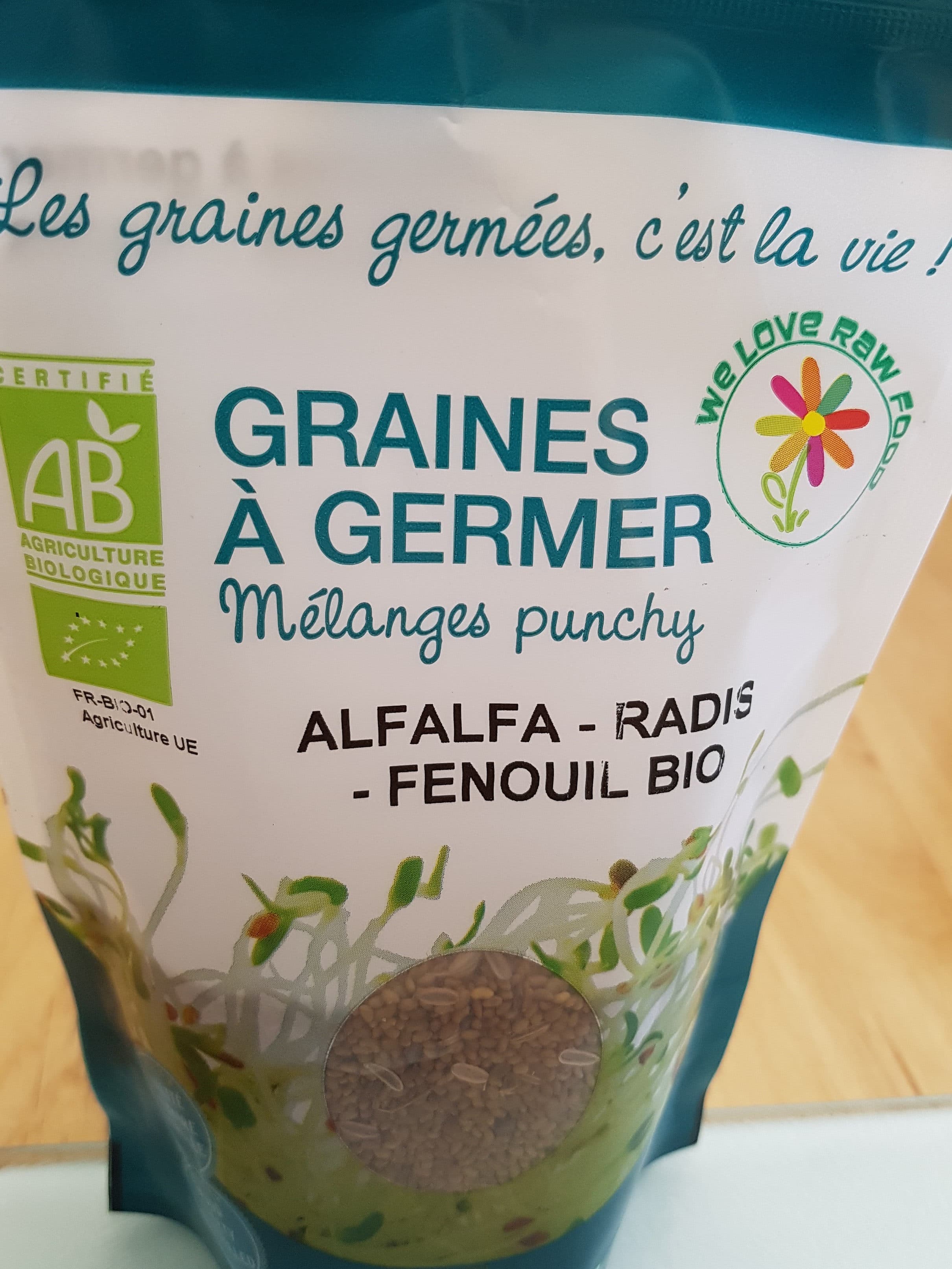 germline Graines à Germer Alfalfa Radis Fenouil Bio packshot