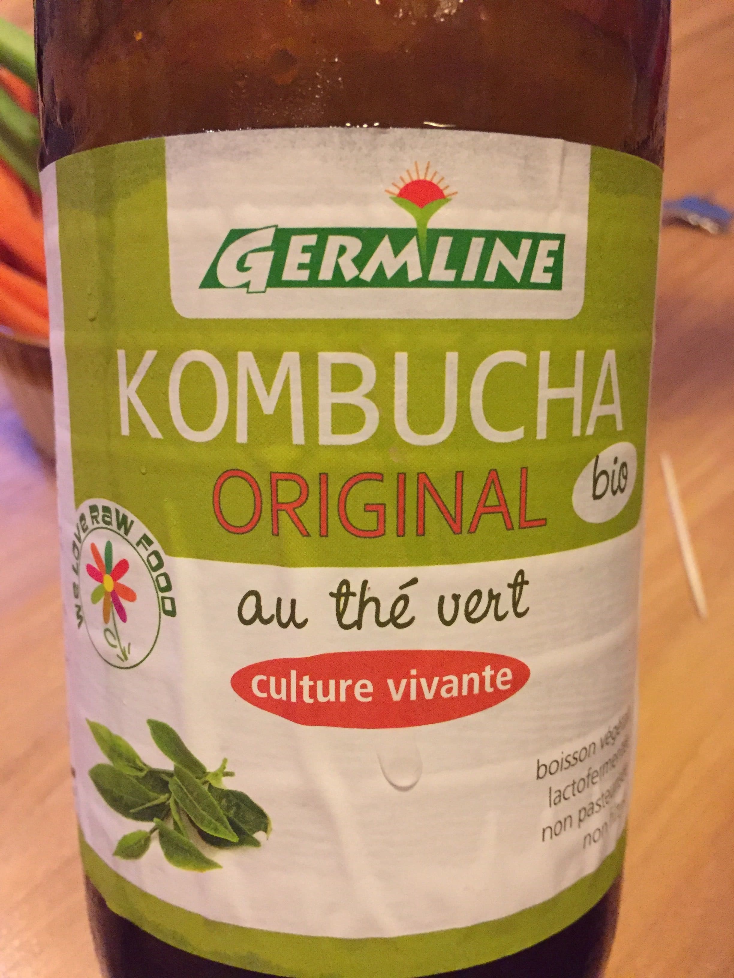 Germline Kombucha original bio au thé vert packshot