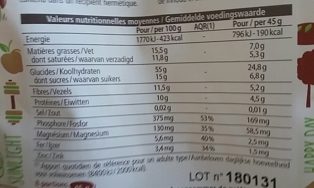 Germline Céréales germées chocolat noisette packshot