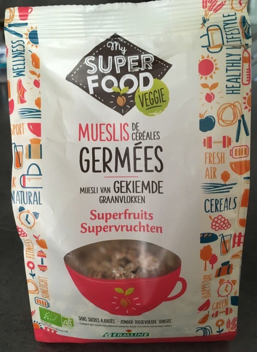 Germline Muesli céréales germées superfruits packshot