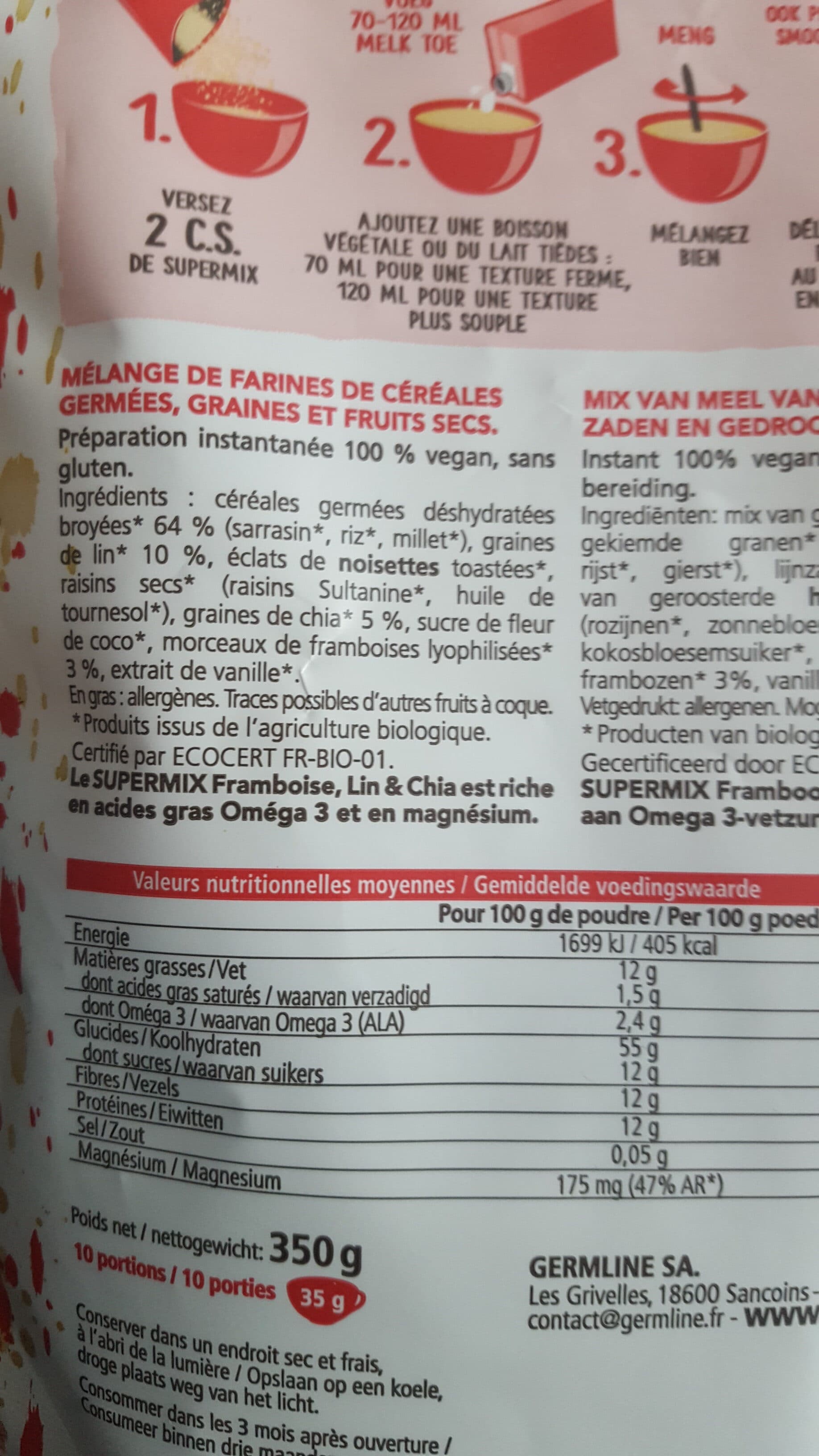 GERMLINE Supermix poudre instantanée packshot