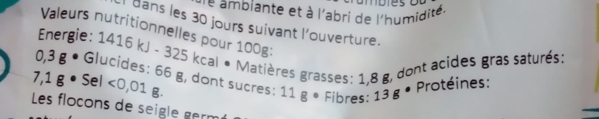 Germline Flocons de céréales germées - seigle packshot