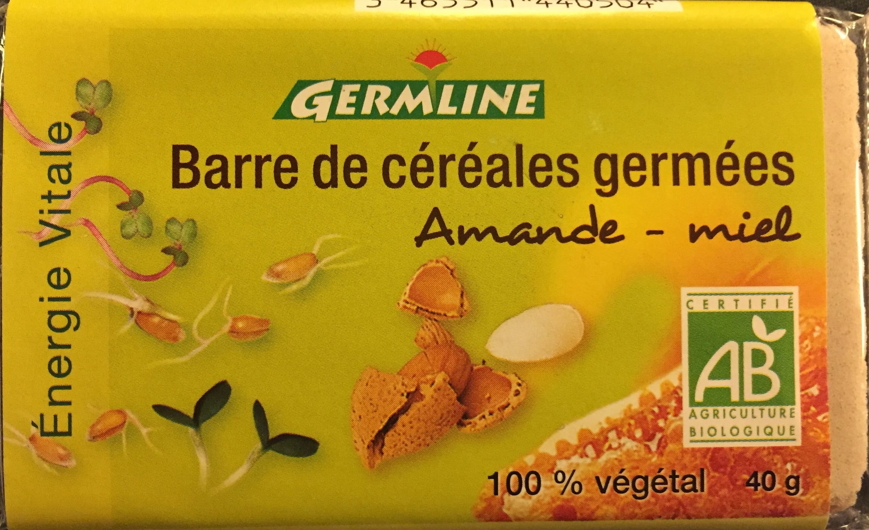 Germline Barre de céréales germées Amande-Miel packshot