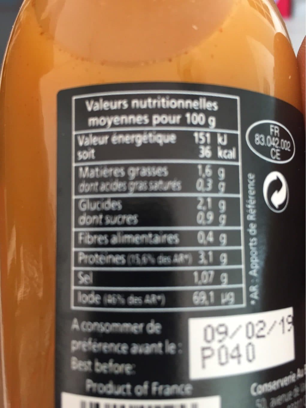 Au Bec Fin Soupe de moules packshot