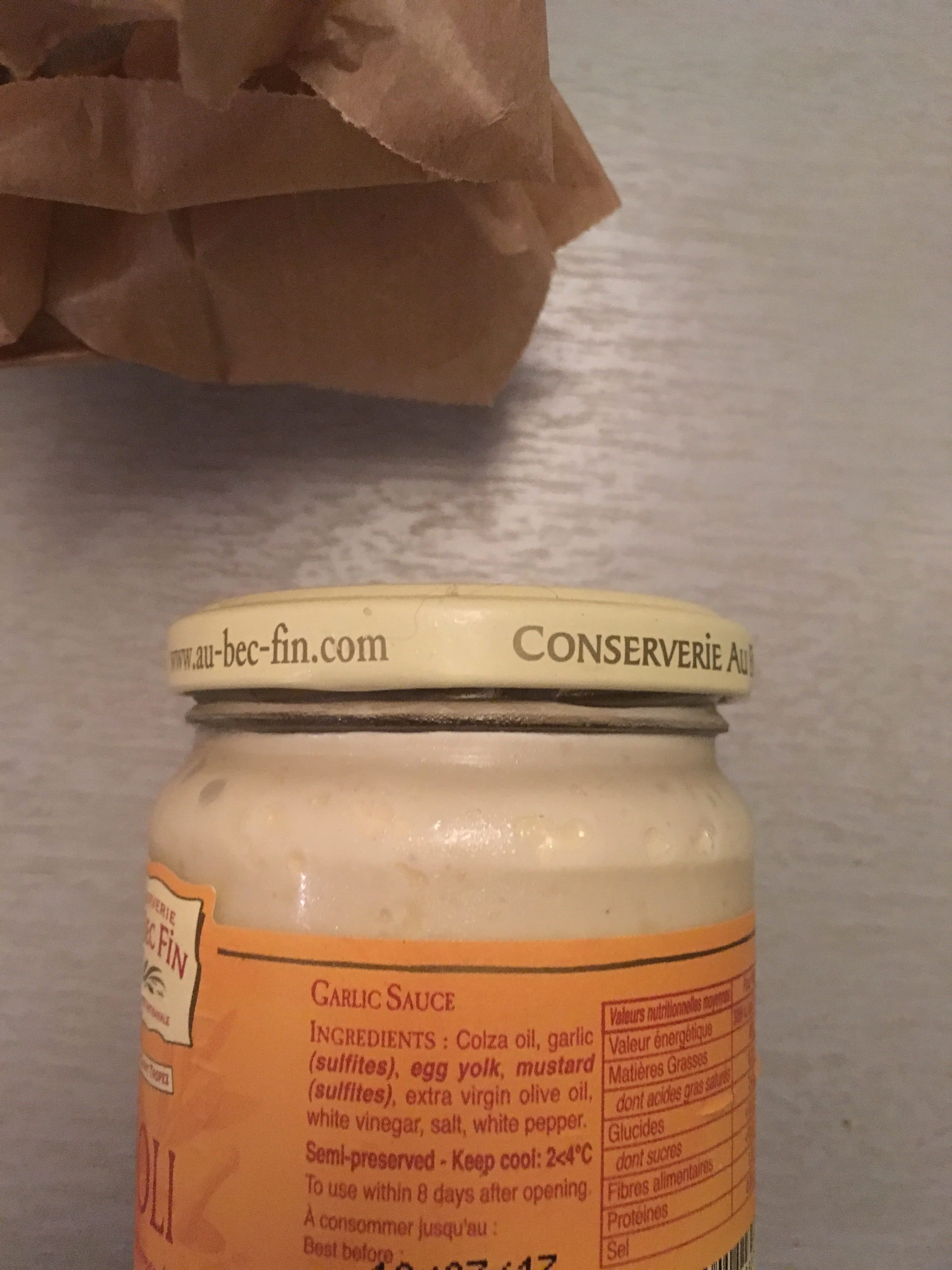 Conserverie Au Bec Fin Aioli packshot