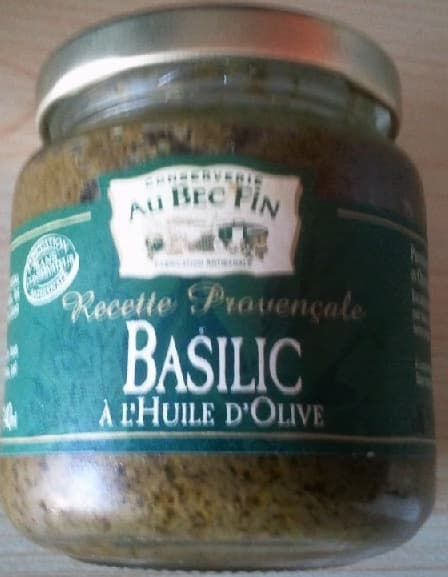 Conserverie Au Bec Fin Basilic à l'huile d'Olive packshot