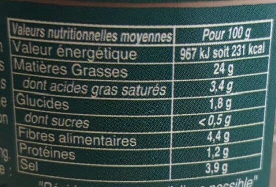 Conserverie au bec fin Tapenade verte packshot