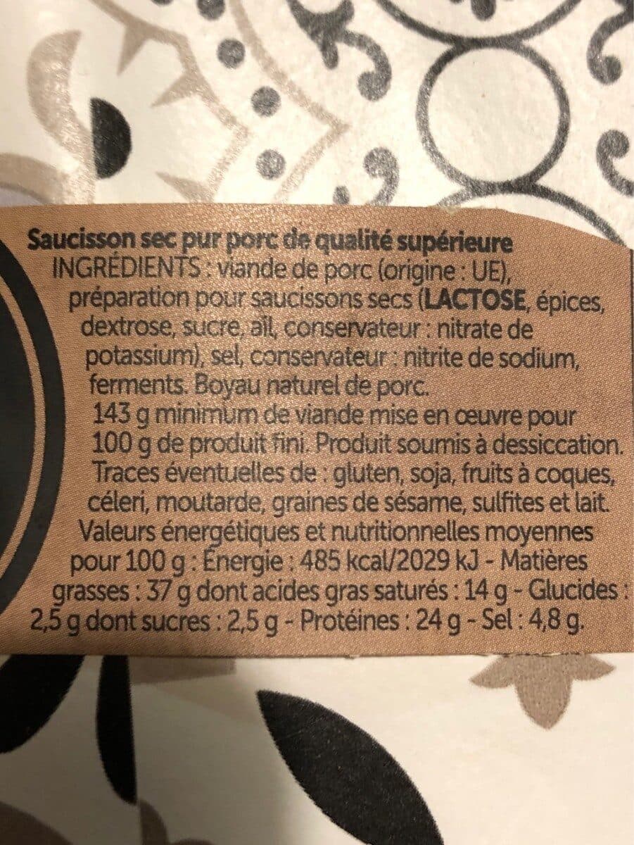 LOSTE Le Dodu saucisson sec pur porc de qualité supérieure packshot