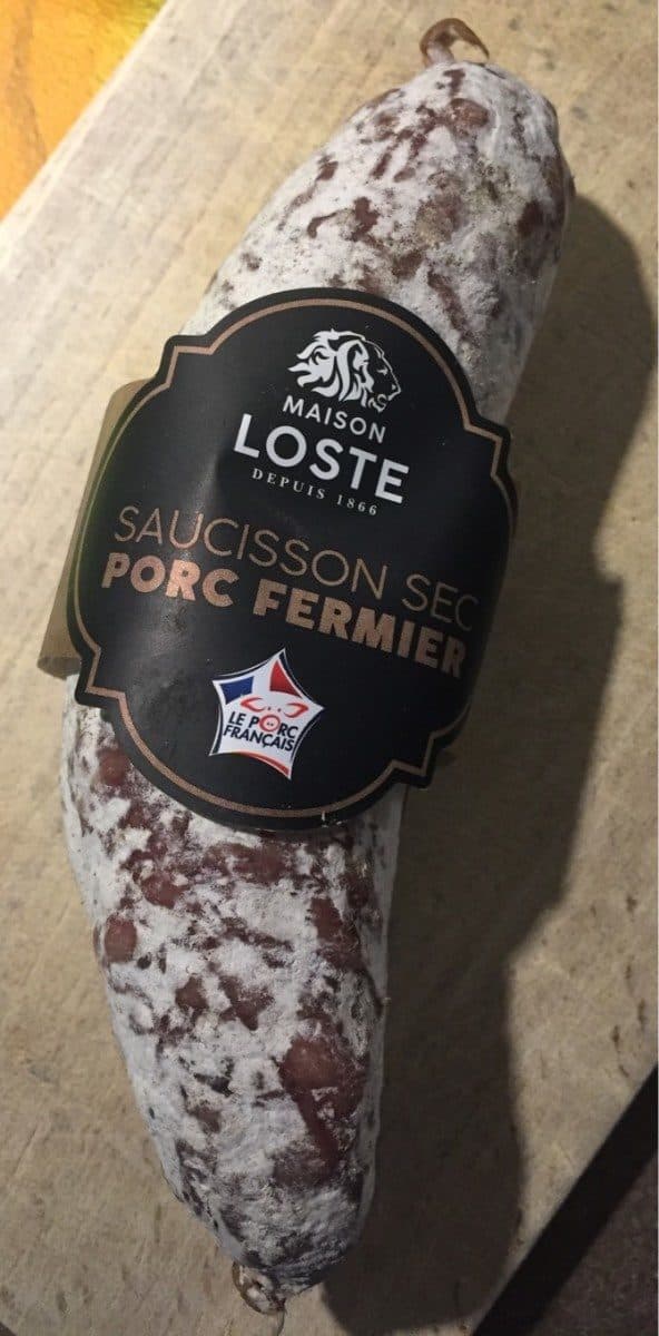 Open Food Facts Saucisson sec Porc Fermier packshot