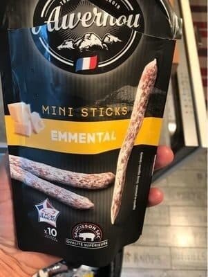 Auvernou Mini Sticks Emmental packshot