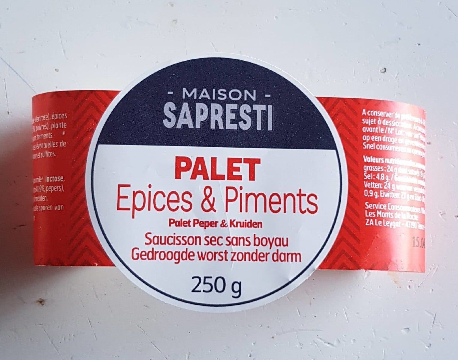 Open Food Facts PALET Épices & Piments packshot