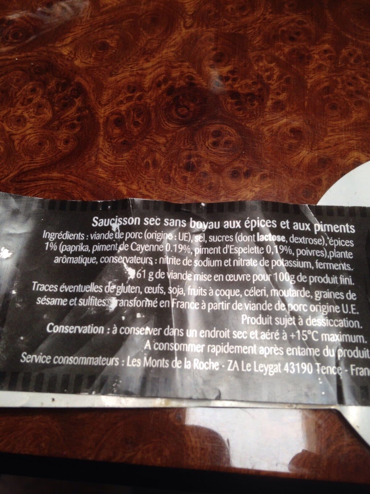 Open Food Facts Le Palet Piments d'Epices packshot