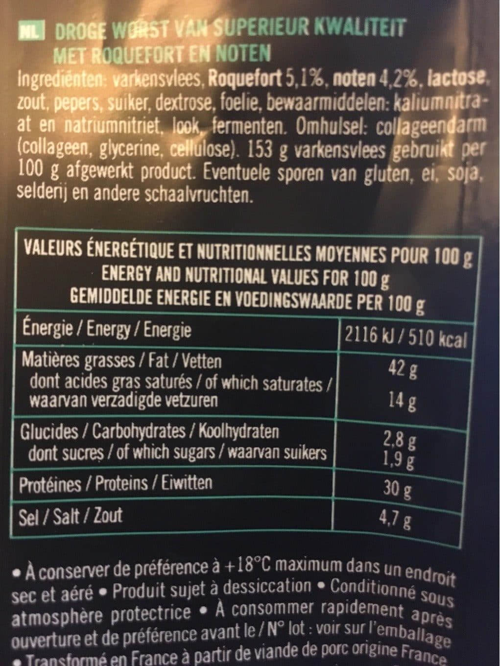 Auvernou Mini sticks roquefort et noix packshot