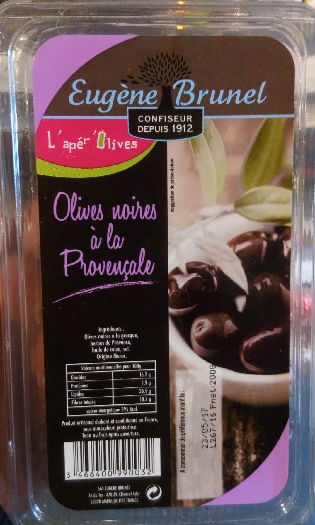 Eugène Brunel Olives Noires à la Provençale packshot