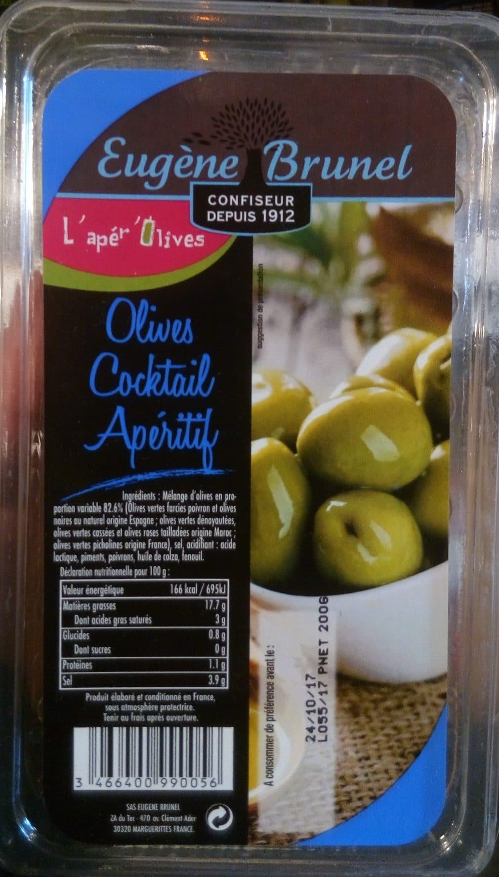 Eugène Brunel Olives Cocktail Apéritif packshot