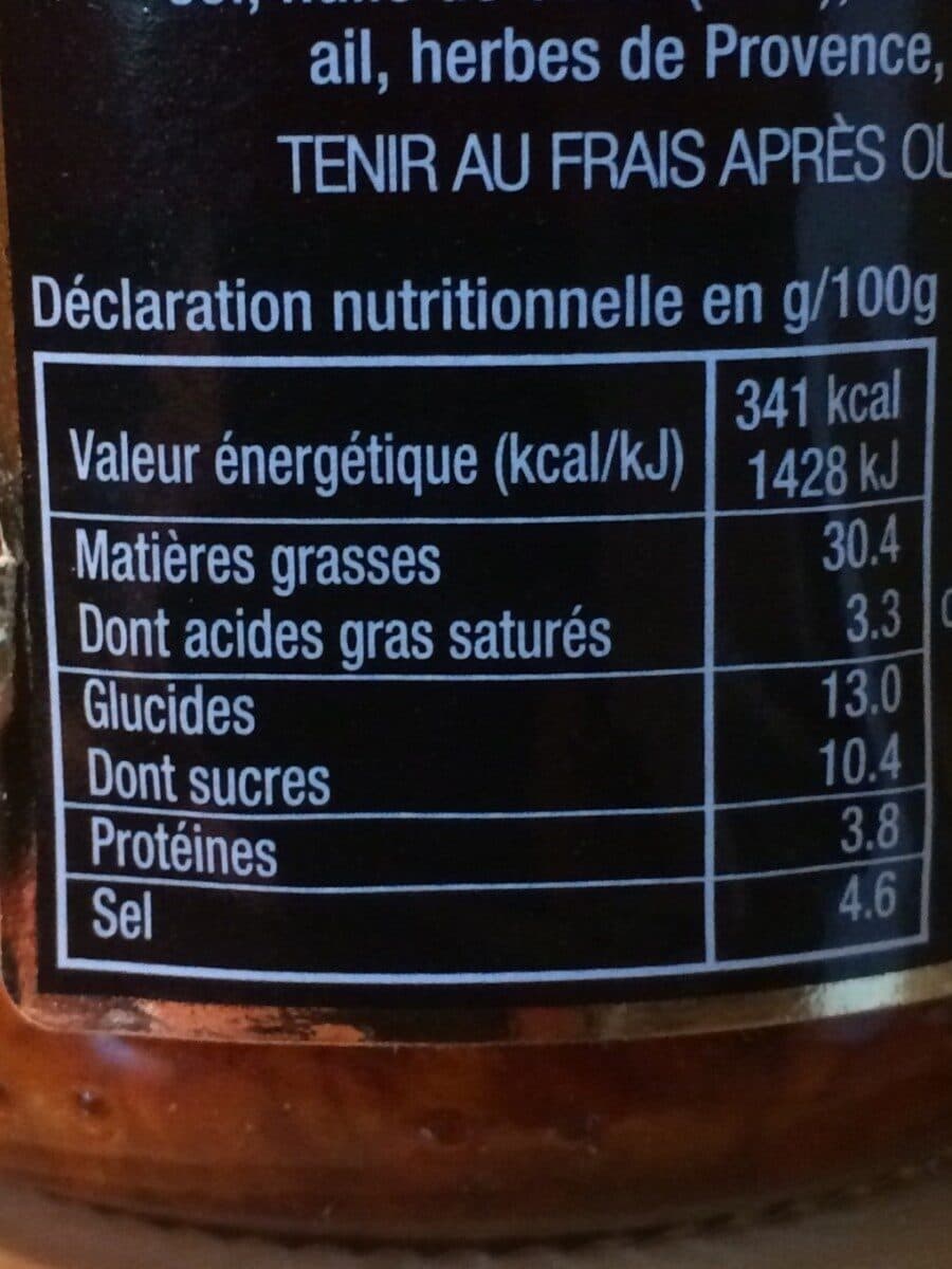 Open Food Facts Velours de tomates séchées packshot