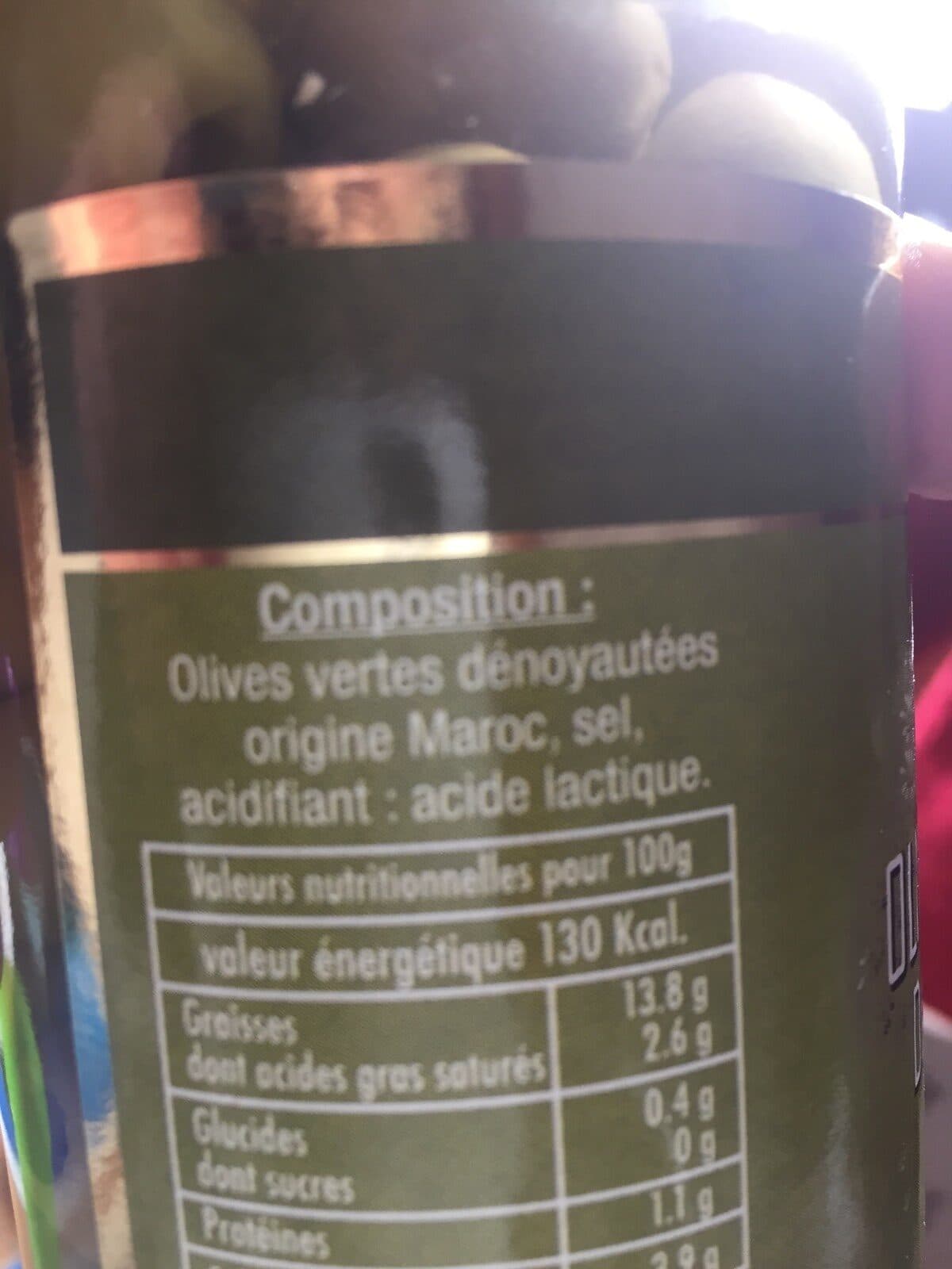 Open Food Facts Olives Vertes Dénoyautées packshot