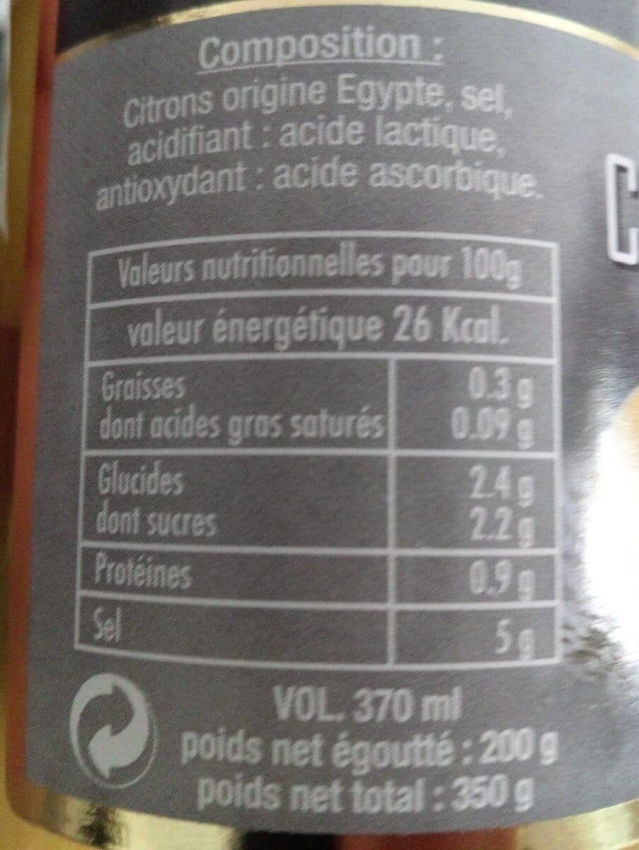 Eugène Brunel Citrons confits packshot