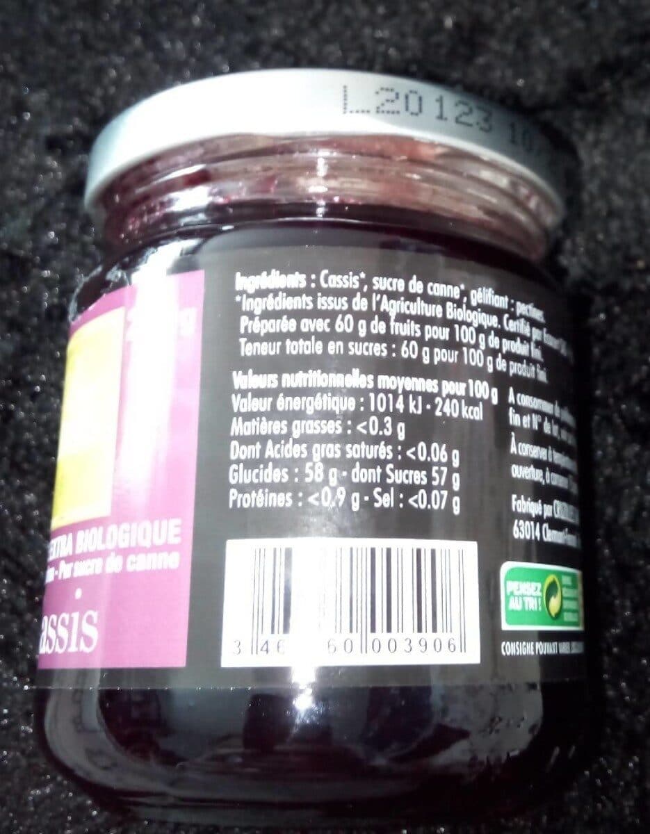 Père Louis bio Confiture extra bio cassis packshot