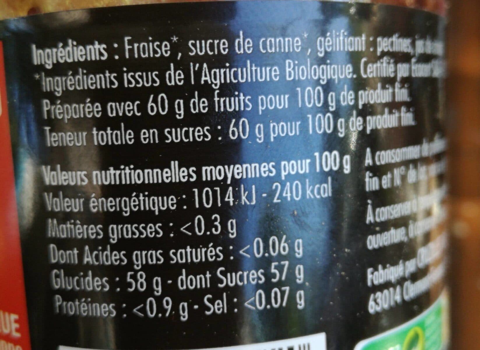 Cruzilles Confiture fraise packshot