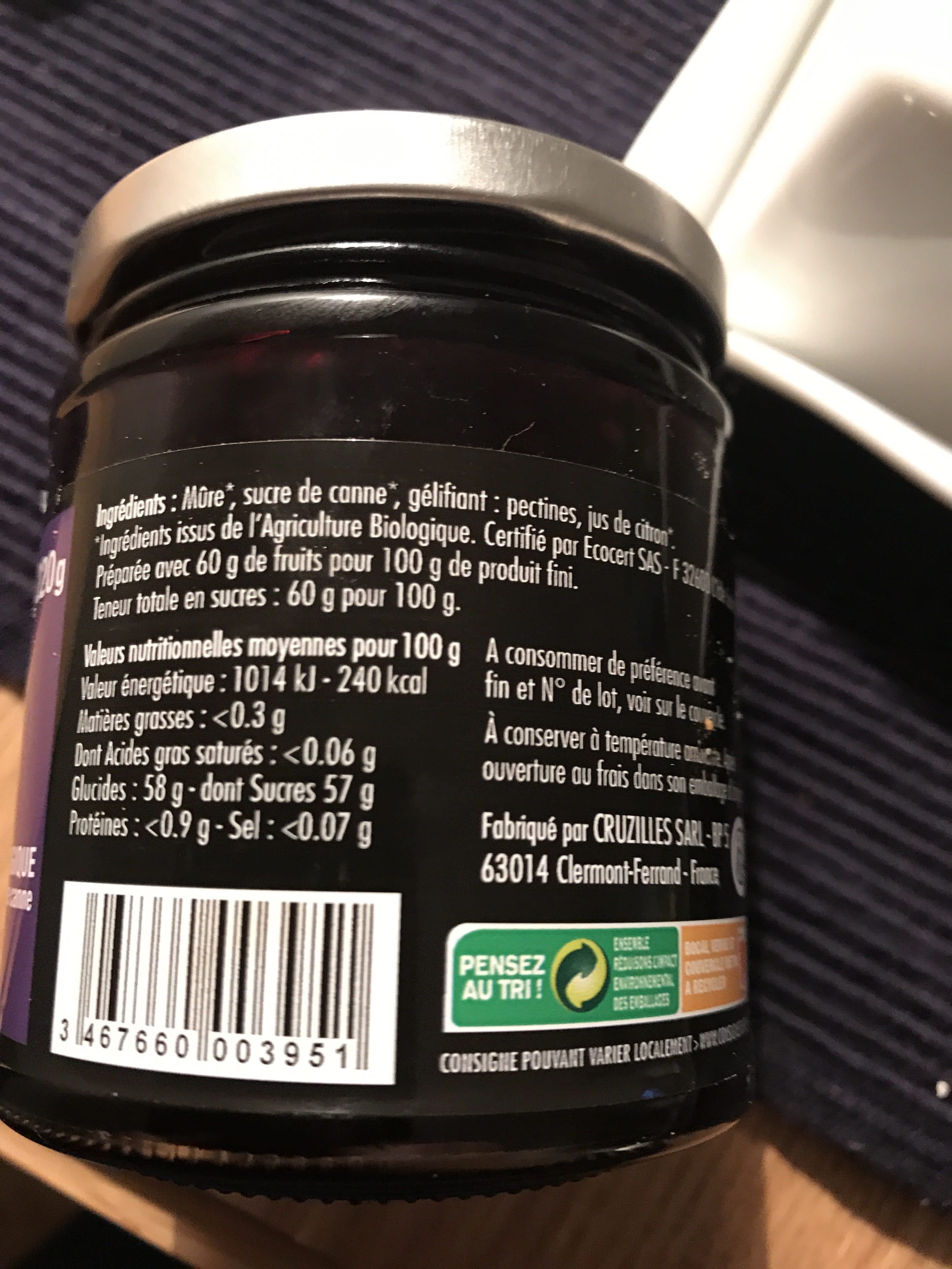 Père Louis Bio Confiture extra biologique packshot