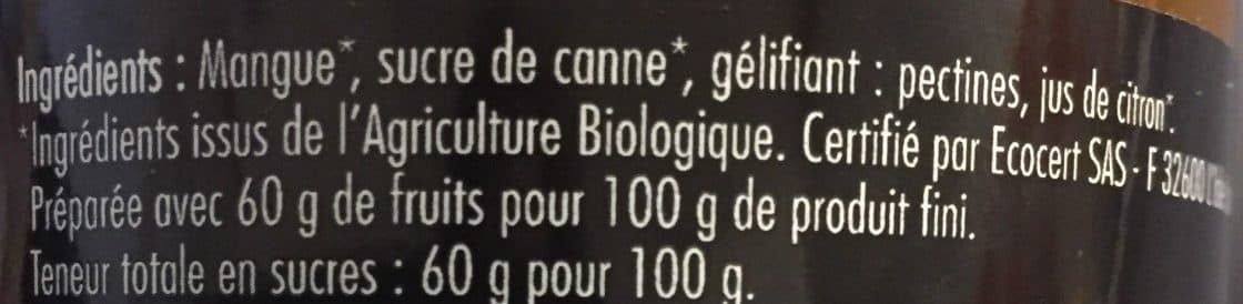 PÈRE LOUIS BIO Confiture extra biologique Mangue packshot