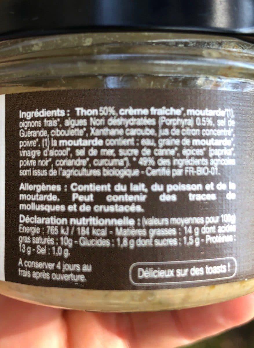 Open Food Facts Rillettes de thon sauvage packshot