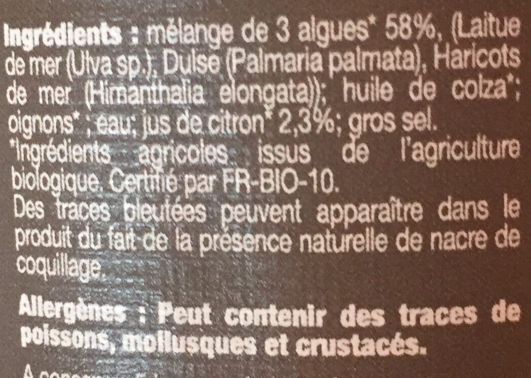 Open Food Facts Tartare d algues sauvages au citron packshot