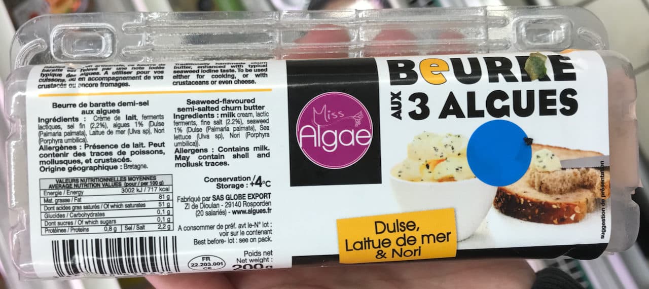 Miss Algae Beurre aux 3 algues packshot