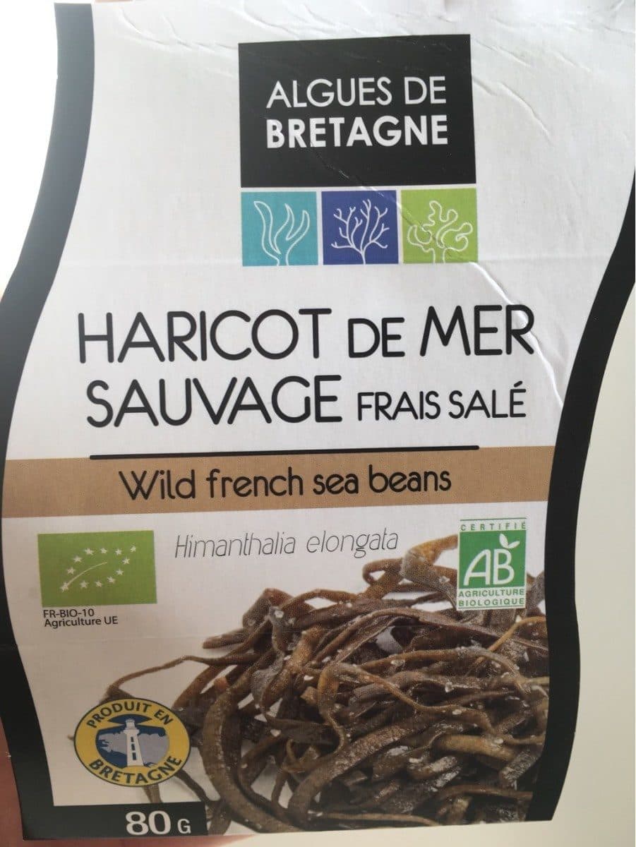 Open Food Facts haricot de mer sauvage frais salé packshot