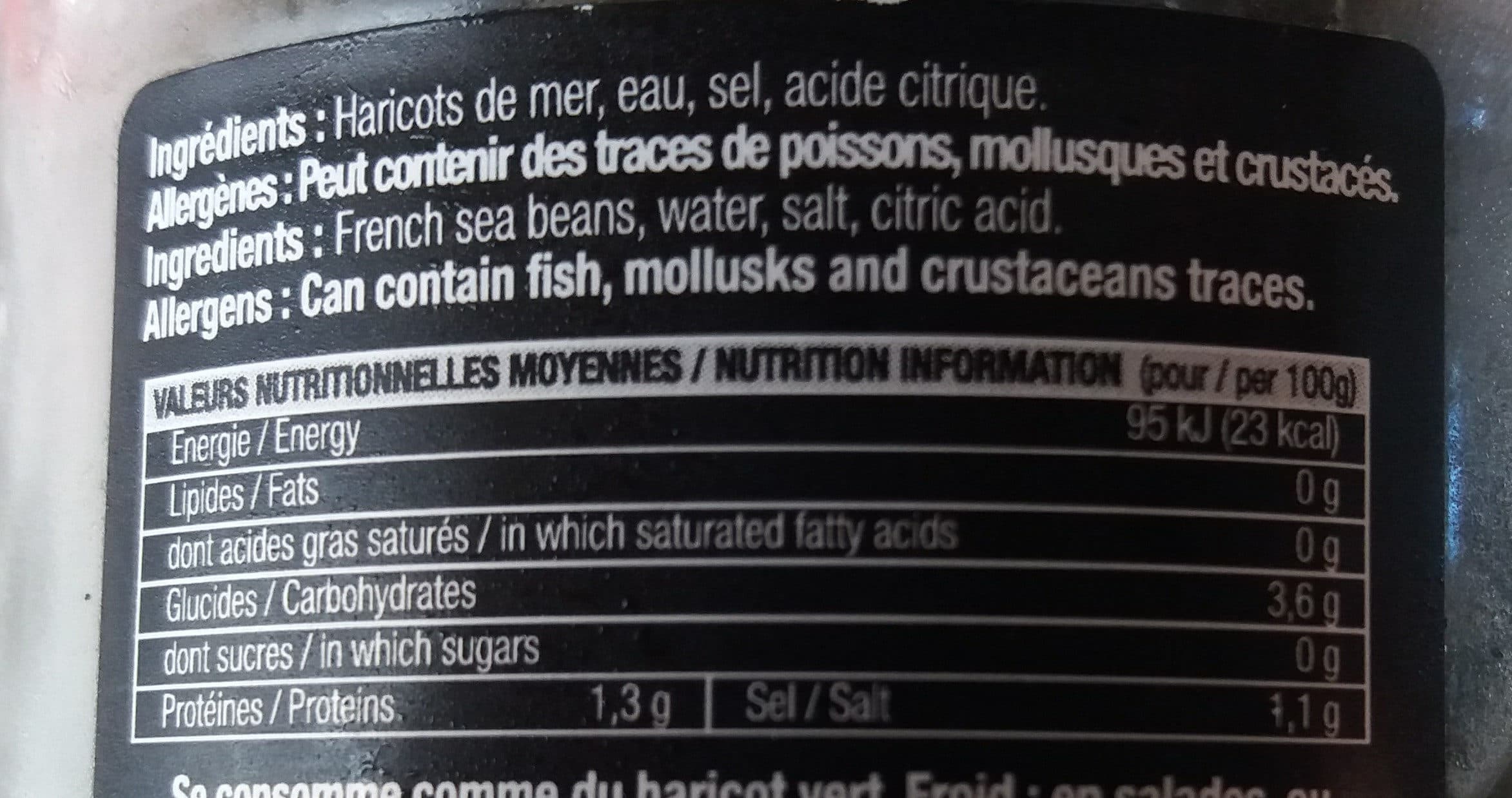 Miss Algae Haricot de mer au naturel packshot