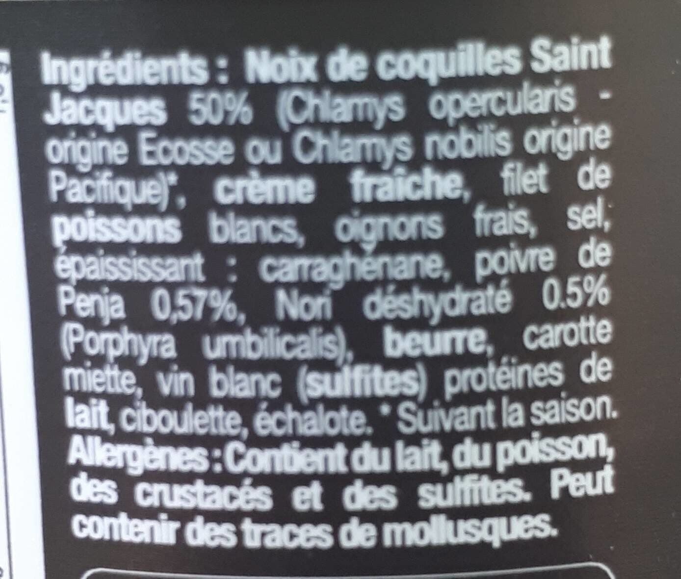 Open Food Facts Les rillettes de Saint Jacques au nori et poivre de penja packshot
