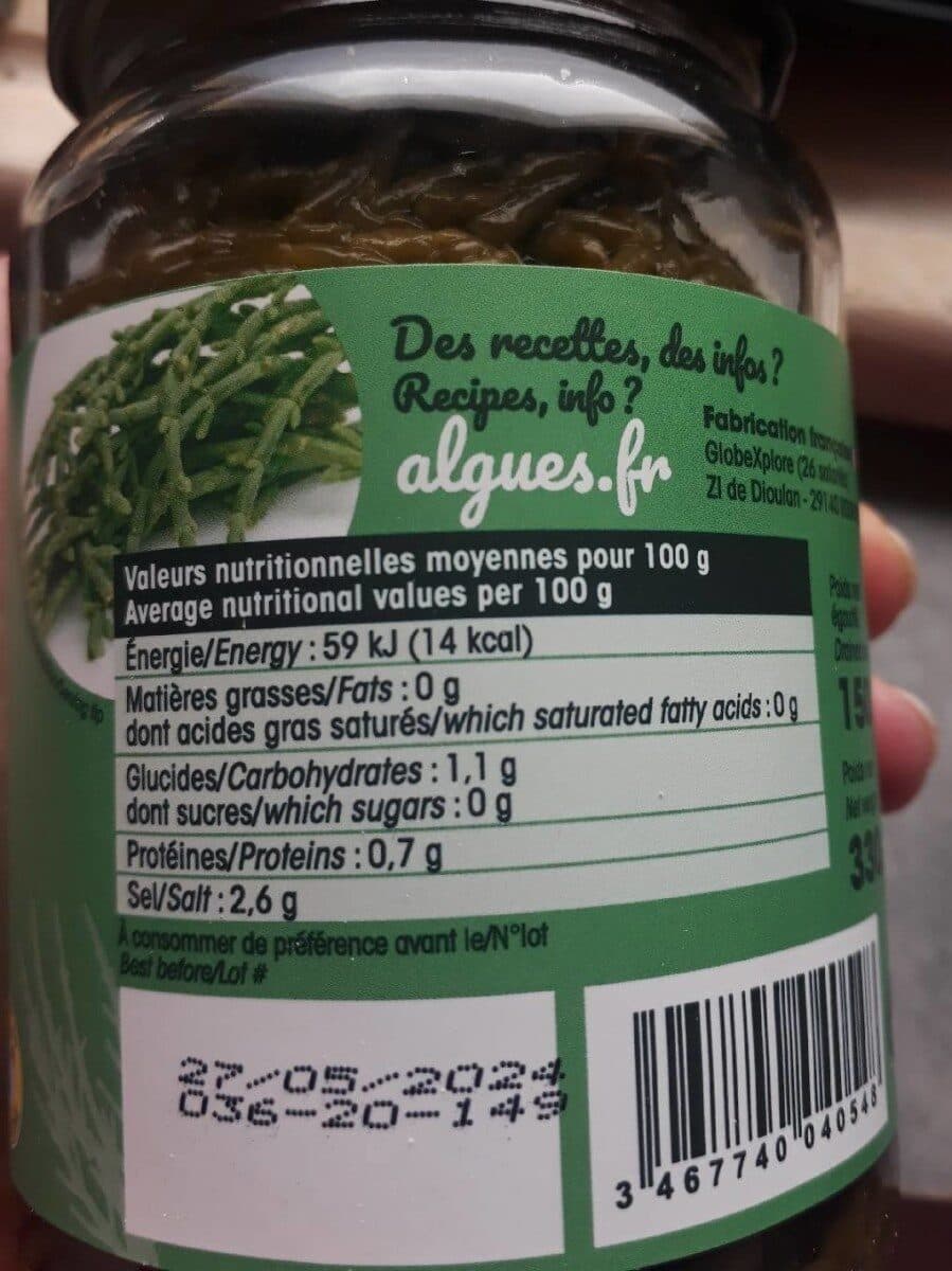 Miss Algae Salicorne de culture au naturel packshot