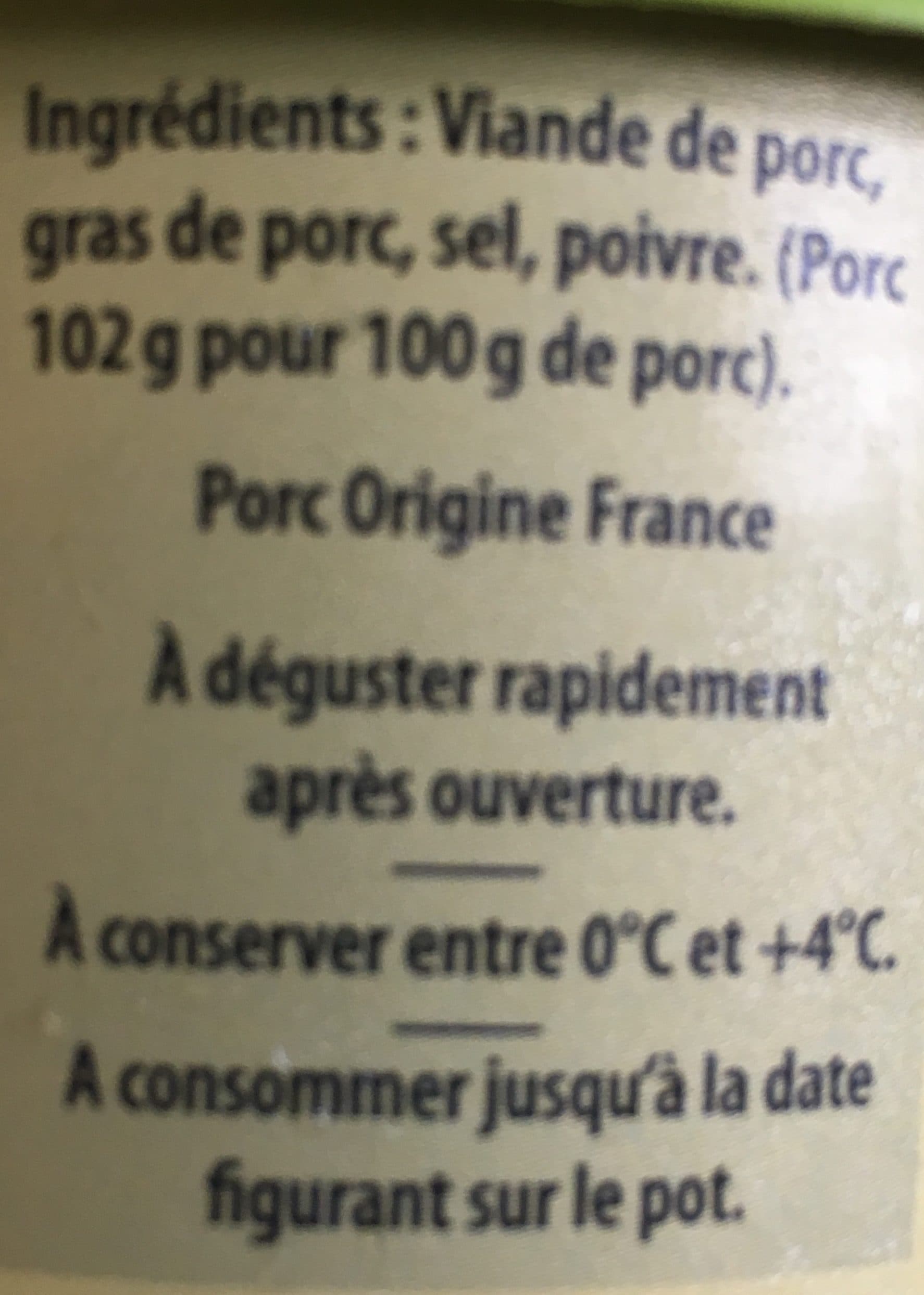 Vallégrain Rillettes packshot