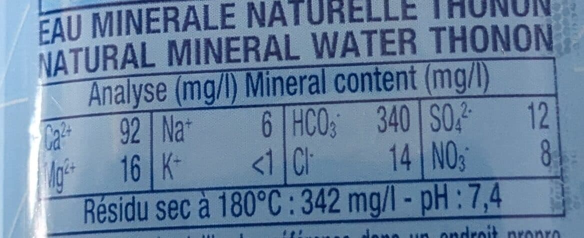 Thonon Eau minérale naturelle des Alpes packshot