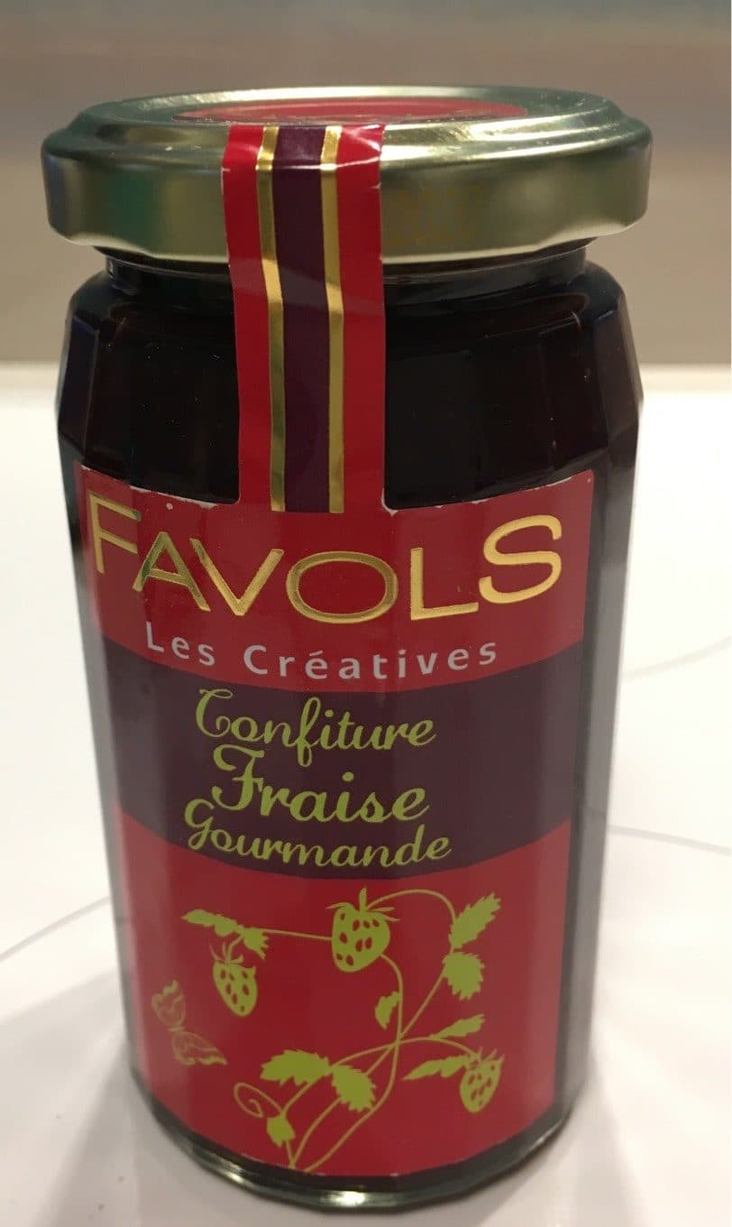 Favols Confiture fraise gourmande packshot