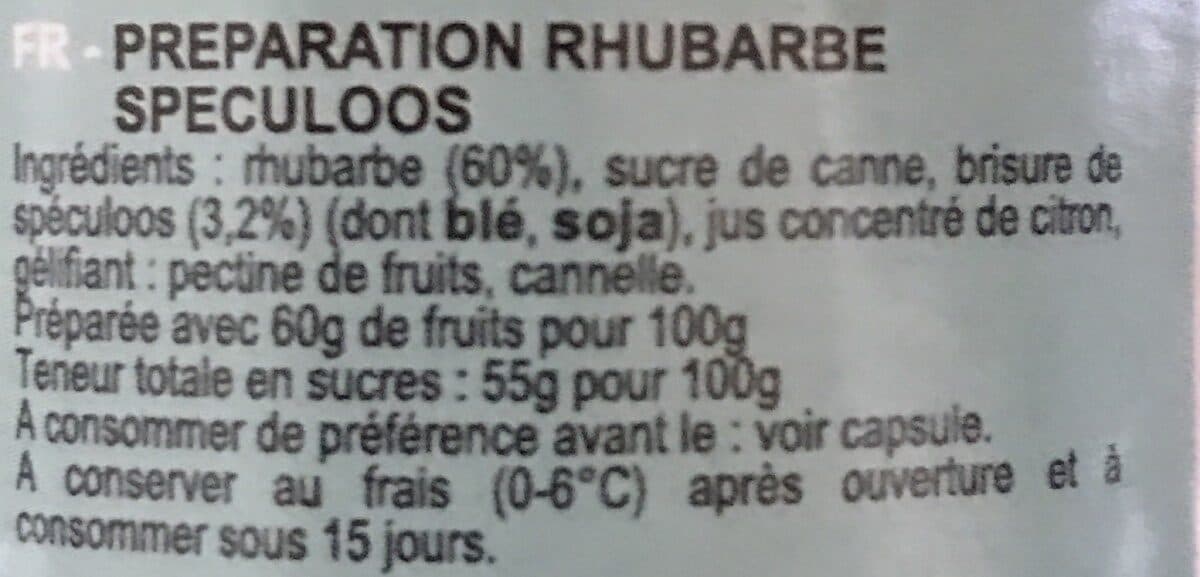 Favols Délice Rhubarbe Spéculoos packshot