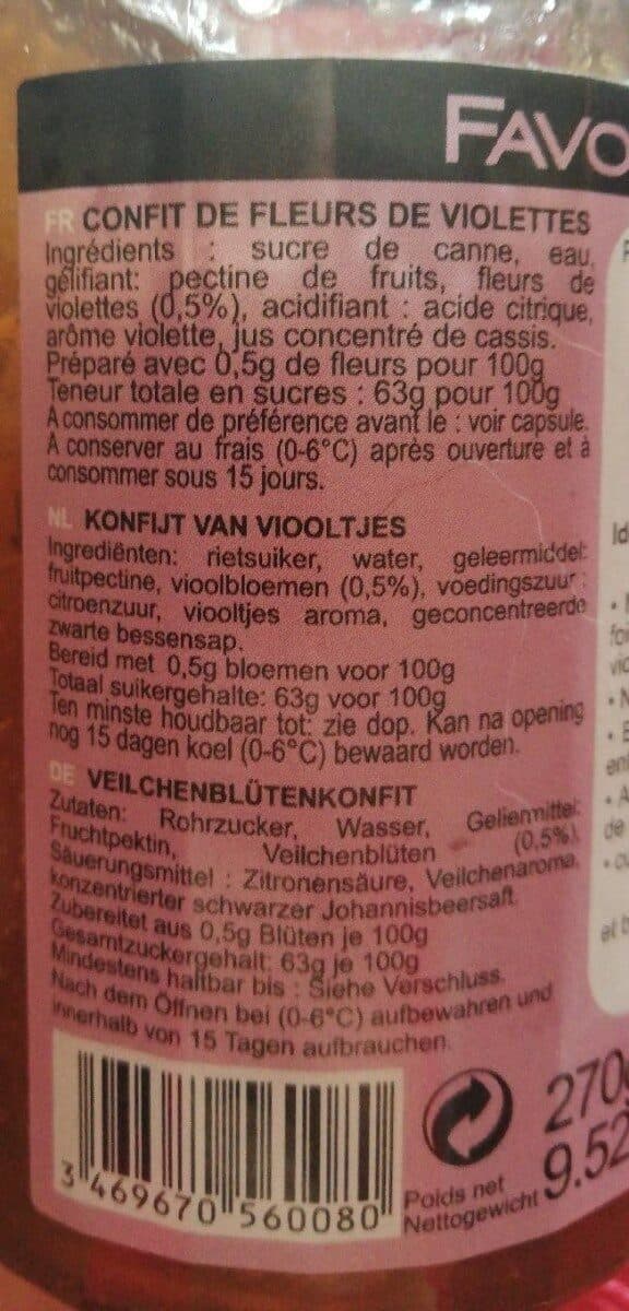 Favols Confits Fleurs de Violettes packshot