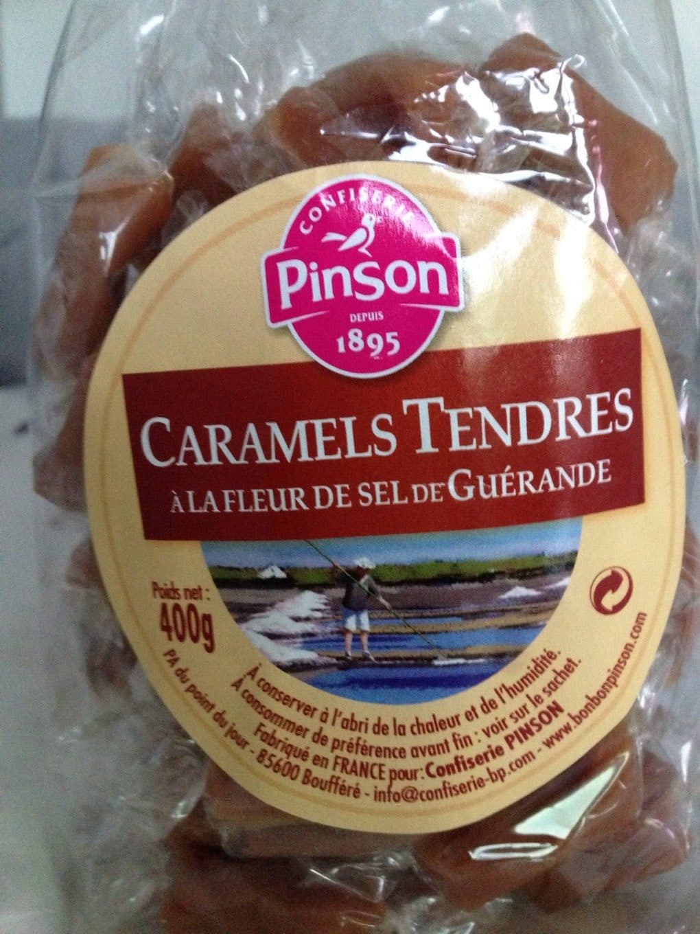 Pinson Caramels tendres à la fleur de sel de Guérande Pinson packshot