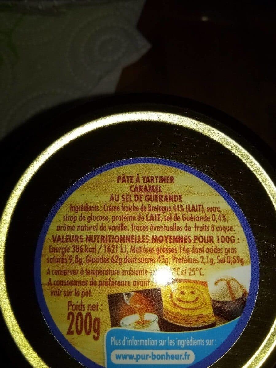Pur bonheur Caramel au sel de Guérande packshot