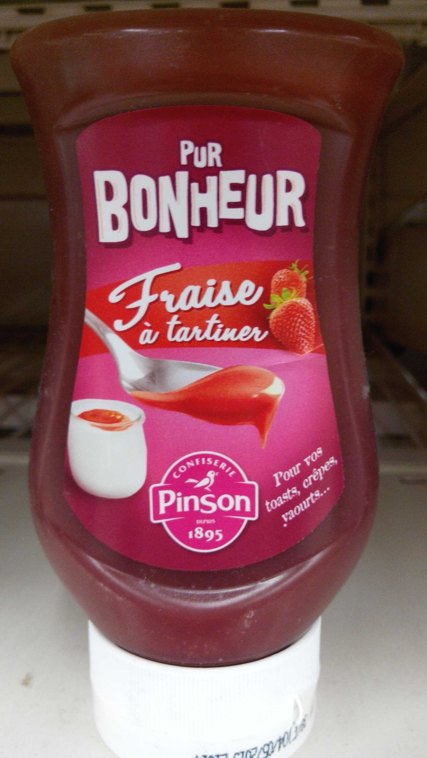 Confiserie Pinson Pur Bonheur Fraise à tartiner packshot