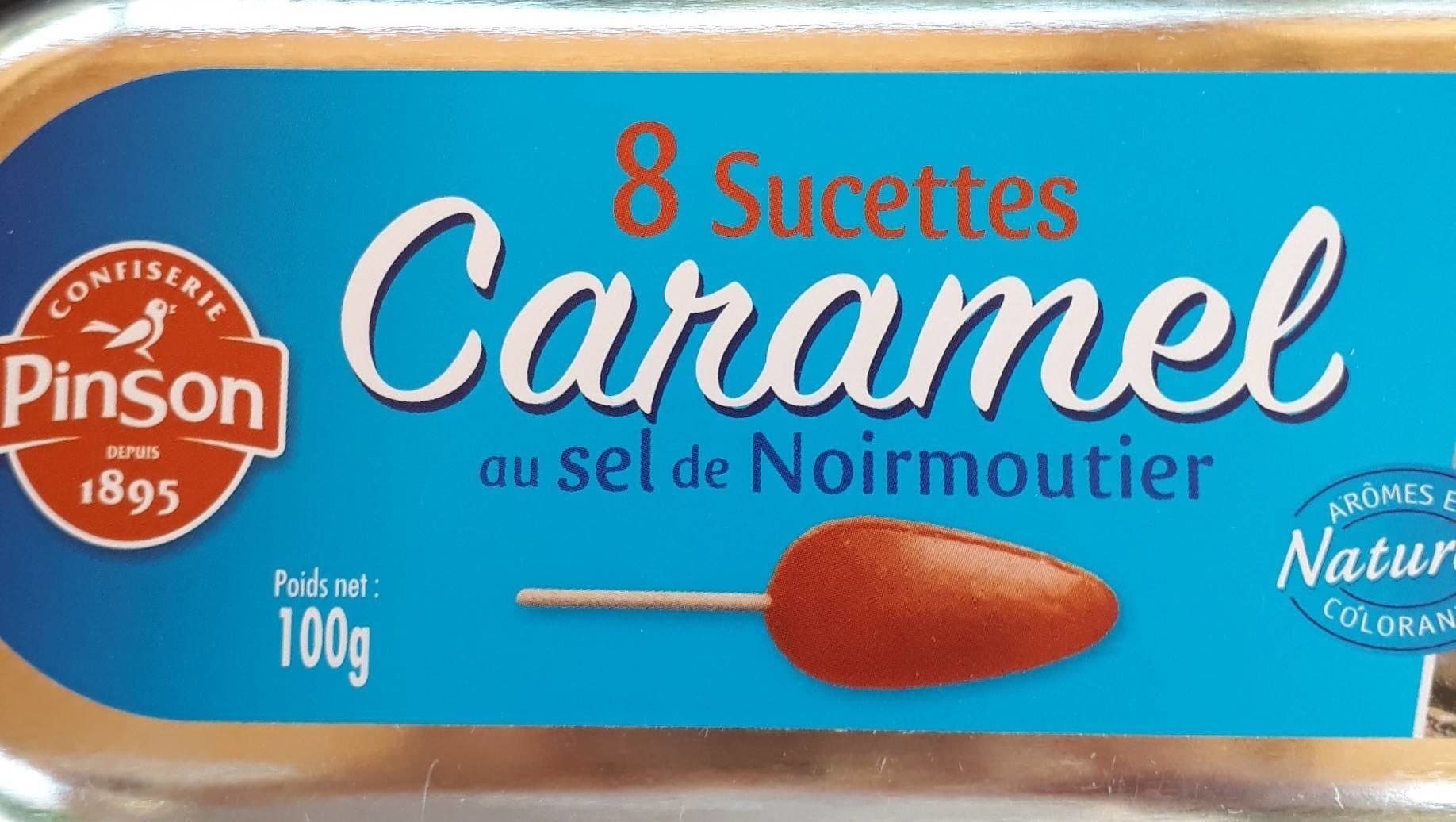 Pinson Sucettes caramel au sel de Noirmoitier packshot