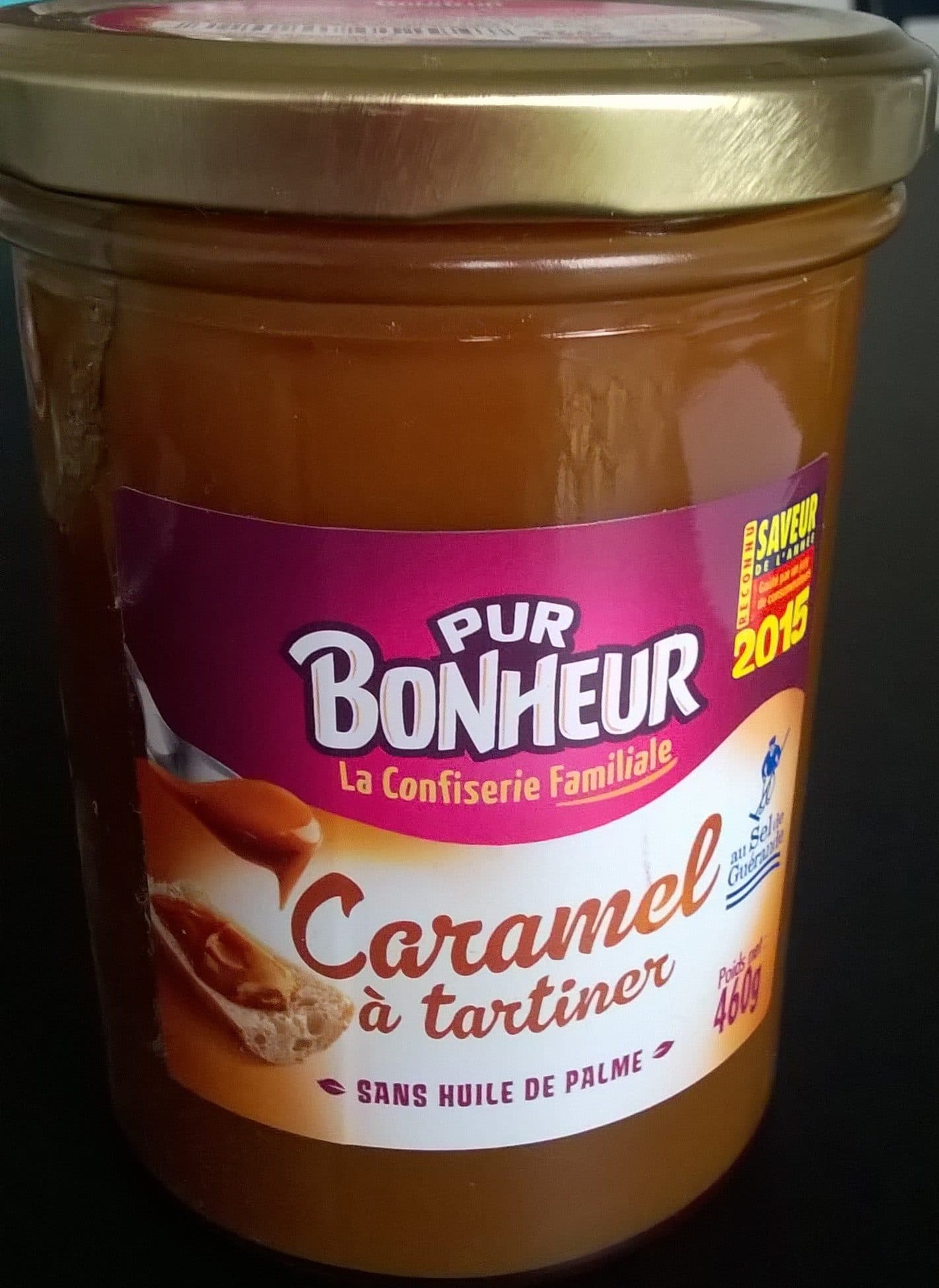 Pur Bonheur Pâte à tartiner caramel au sel de Guérande packshot