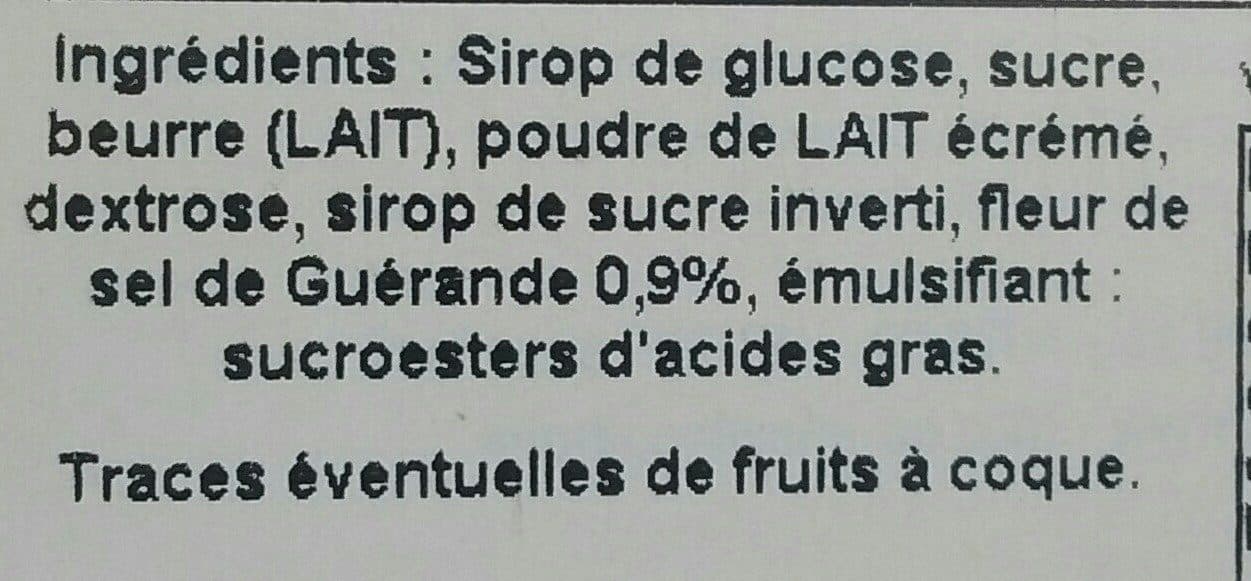 Open Food Facts Caramels tendres à la fleur de sel packshot