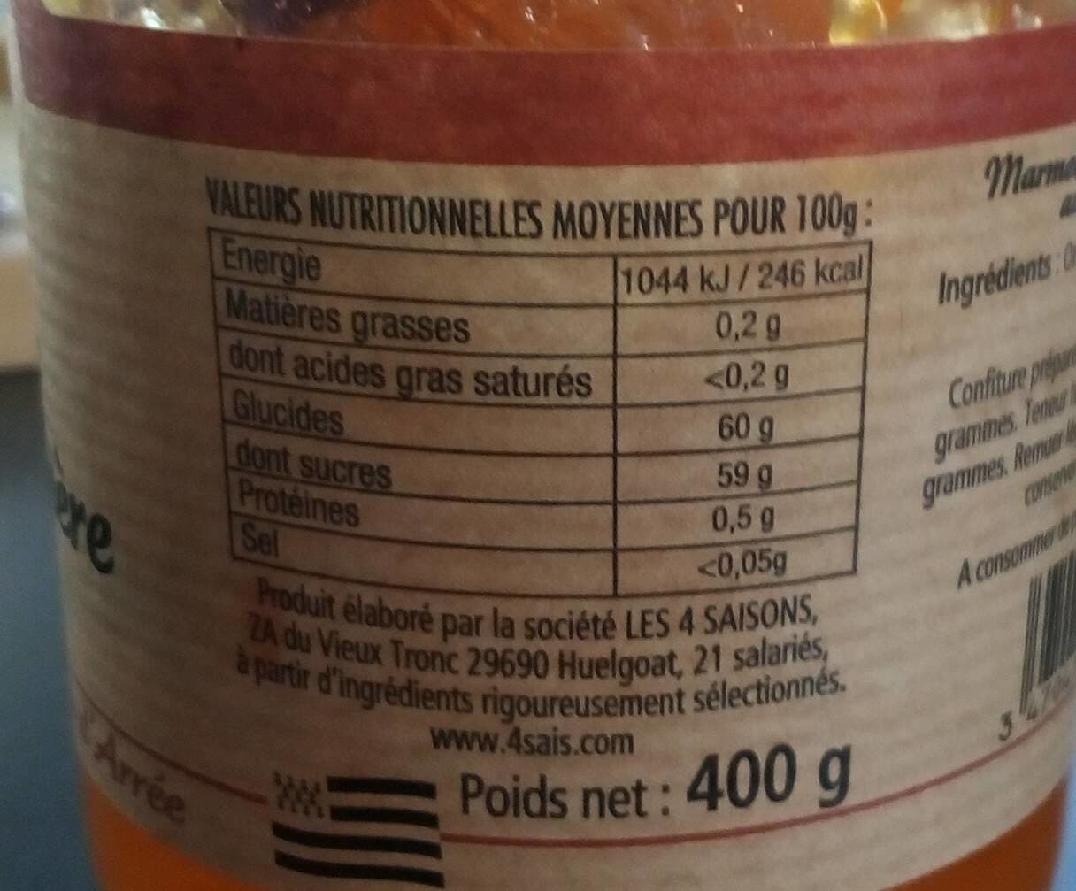 Les 4 Saisons Marmelade d'oranges ameres Les 4 Saisons packshot