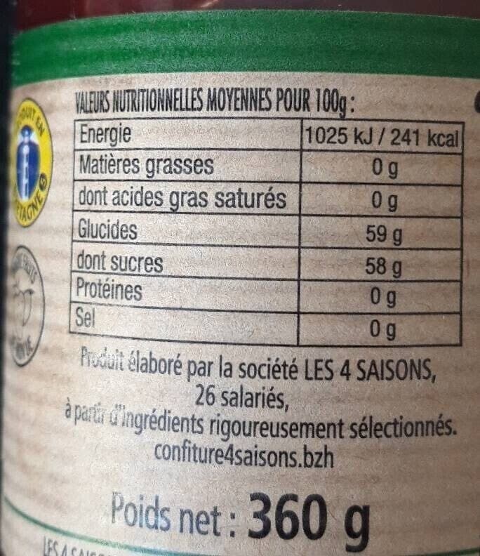 Les 4 Saisons Conf 4 Saison Bio Fraise packshot
