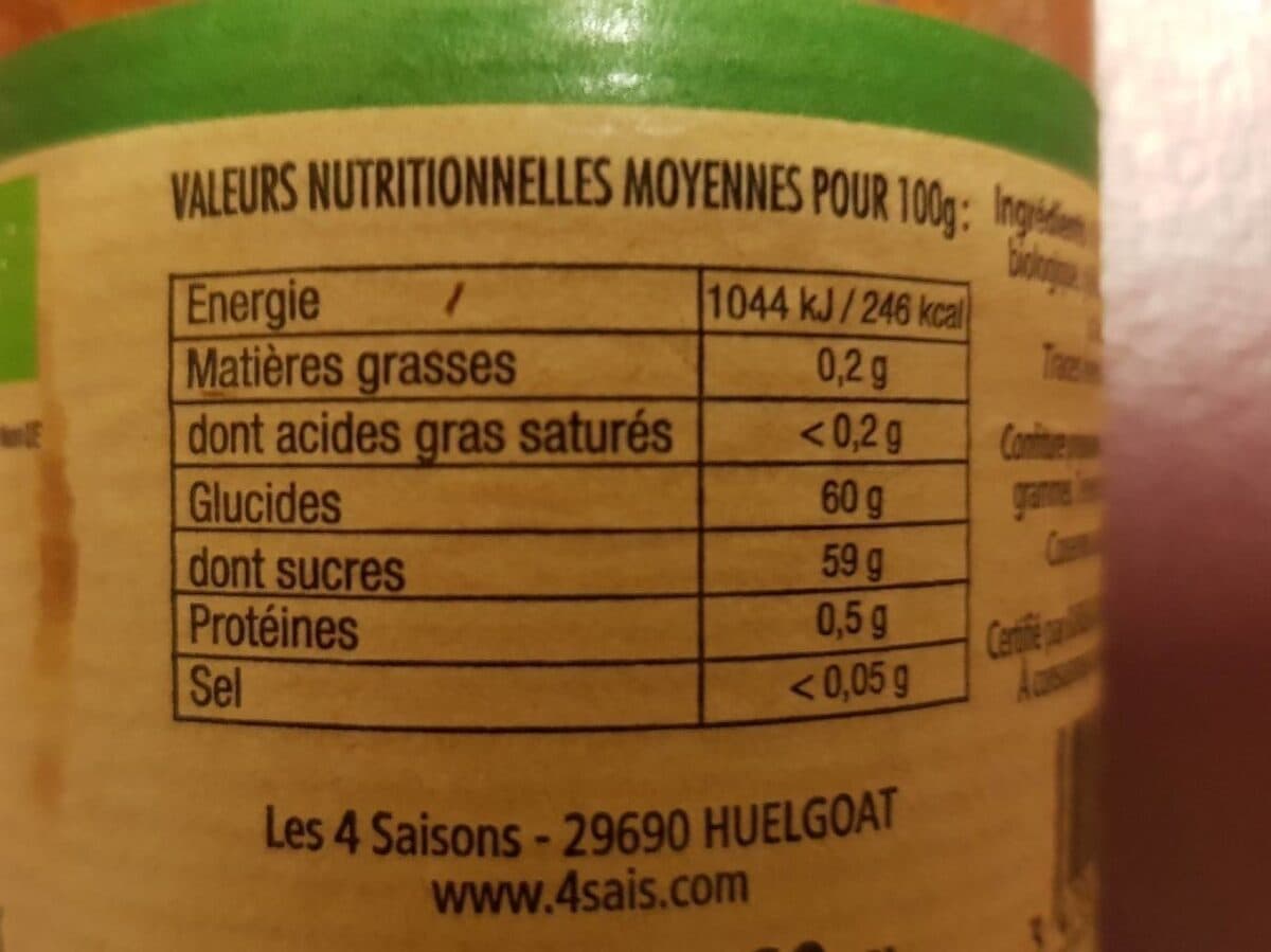 Les 4 saisons Confiture Rhubarbe packshot